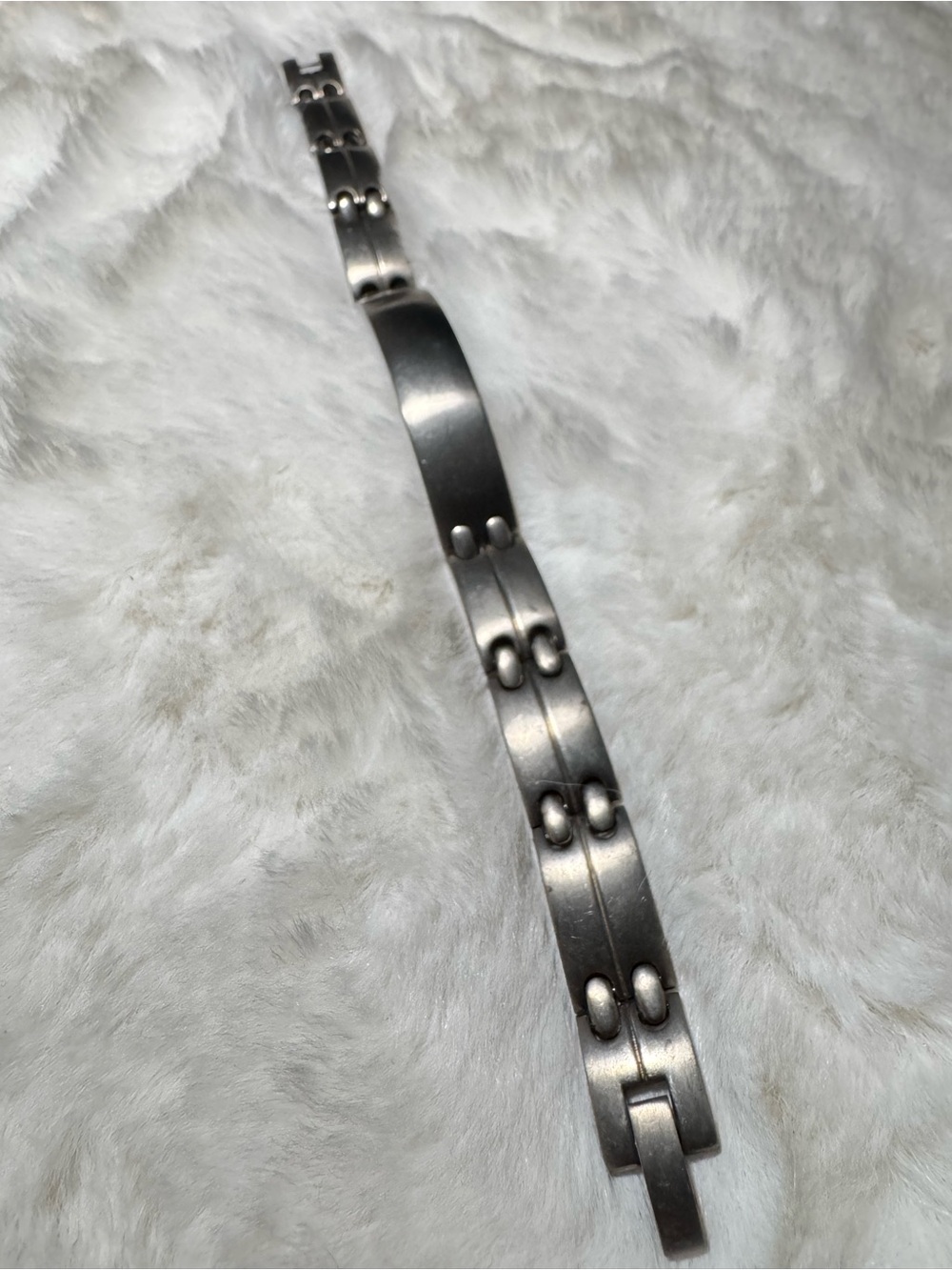 Men's Stainless Steel Link ID Bracelet - Silver
